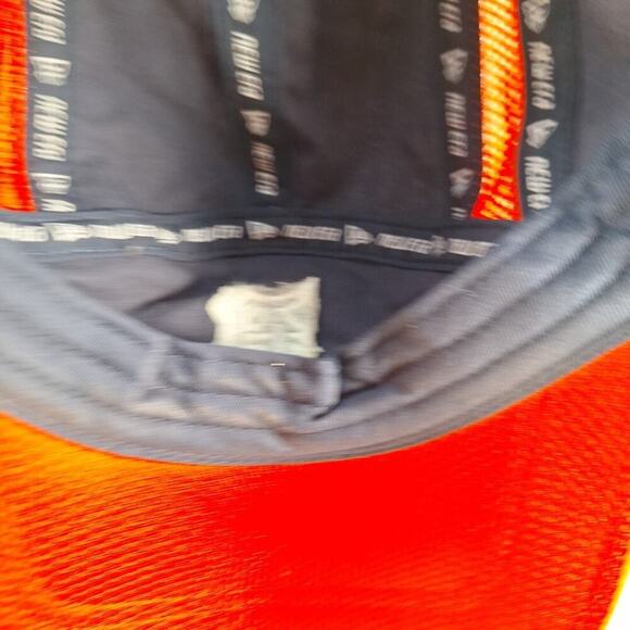 Detroit Tigers New Era Adjustable 5-Panel Hat MLB Cap Blue Orange - Picture 7 of 9